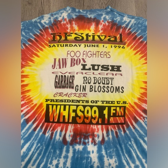 Vintage 1996 HFstival tie-dye tshirt - Picture 3 of 5
